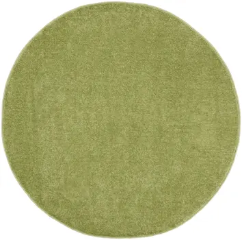 4' Green Round Indoor Outdoor Area Rug