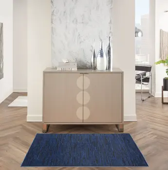 3' X 5' Blue Indoor Outdoor Area Rug