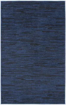3' X 5' Blue Indoor Outdoor Area Rug