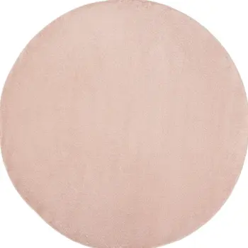 6' X 6' Pink Round Indoor Outdoor Area Rug