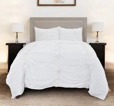 White Floral Queen Quilt