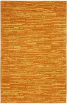 3' X 5' Orange Indoor Outdoor Area Rug