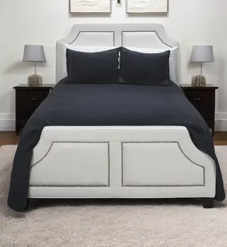 Indigo Checkered Queen Quilt