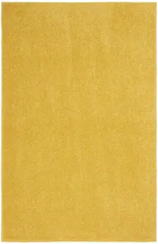 2' X 4' Yellow Indoor Outdoor Runner Rug