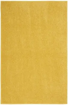 2' X 4' Yellow Indoor Outdoor Runner Rug
