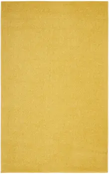 3' X 5' Yellow Indoor Outdoor Area Rug