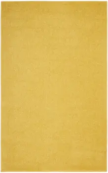 3' X 5' Yellow Indoor Outdoor Area Rug