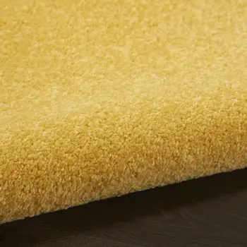 5' X 5' Yellow Square Indoor Outdoor Area Rug