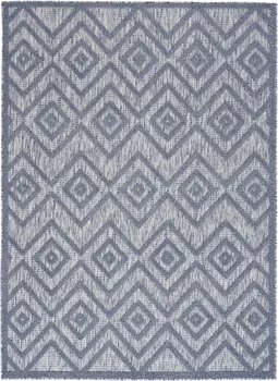 4' X 6' Denim Blue Indoor Outdoor Area Rug