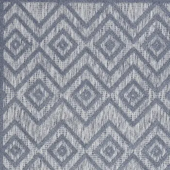 4' X 6' Denim Blue Indoor Outdoor Area Rug