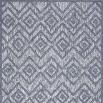 4' X 6' Denim Blue Indoor Outdoor Area Rug