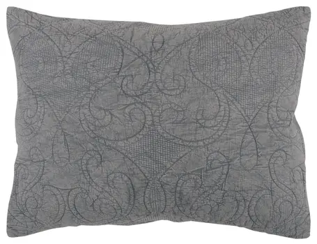 Gray Damask Queen Quilt