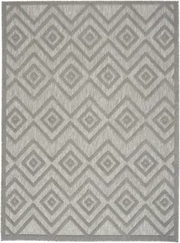 4' X 6' Gray Indoor Outdoor Area Rug