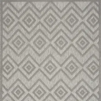4' X 6' Gray Indoor Outdoor Area Rug