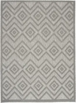 4' X 6' Gray Indoor Outdoor Area Rug