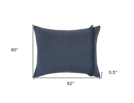 Indigo Checkered Queen Quilt