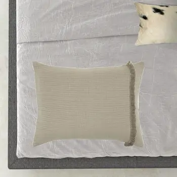 Natural Checkered Queen Quilt