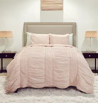 Pink Geometric King Quilt