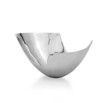 12" Mod Aluminum Scoop Centerpiece Bowl