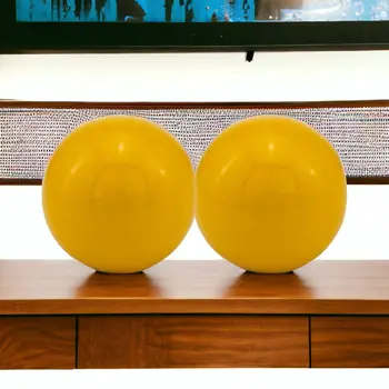3" Blue Aluminum Decorative Orb Tabletop Sculpture