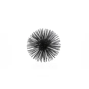 6" Black Iron Decorative Orb Tabletop Sculpture