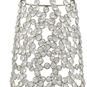 40" Silver Oval Crystal Glass Floor Vase With Faux Crystals