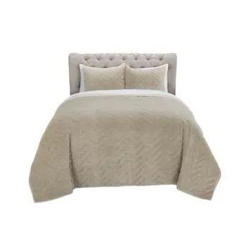 Gray Geometric King Quilt