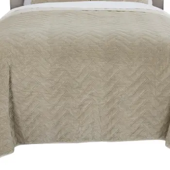 Gray Geometric King Quilt