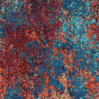 3' X 5' Atlantic Abstract Power Loom Non Skid Area Rug
