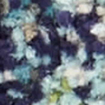 2' X 6' Blue And Yellow Abstract Power Loom Non Skid Area Rug