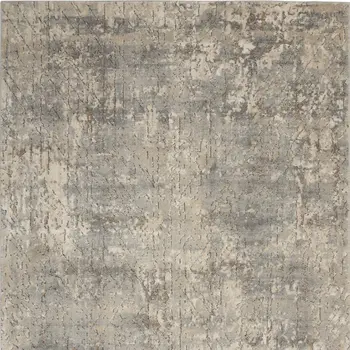 5' X 7' Beige And Grey Abstract Power Loom Non Skid Area Rug