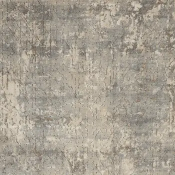 5' X 7' Beige And Grey Abstract Power Loom Non Skid Area Rug