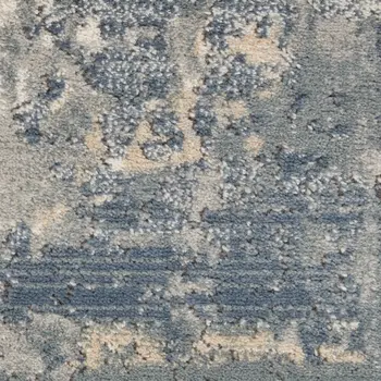 4' X 6' Grey And Beige Abstract Power Loom Non Skid Area Rug