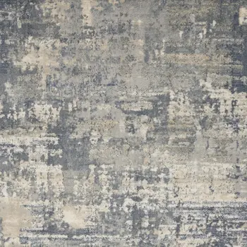 5' X 7' Grey And Beige Abstract Power Loom Non Skid Area Rug