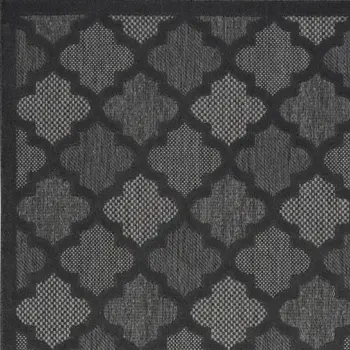 4' X 6' Charcoal Indoor Outdoor Area Rug