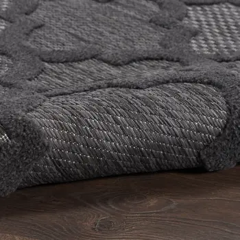 5' X 7' Charcoal Indoor Outdoor Area Rug