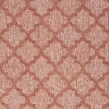 5' X 7' Coral Indoor Outdoor Area Rug