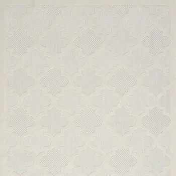 4' X 6' Ivory Indoor Outdoor Area Rug