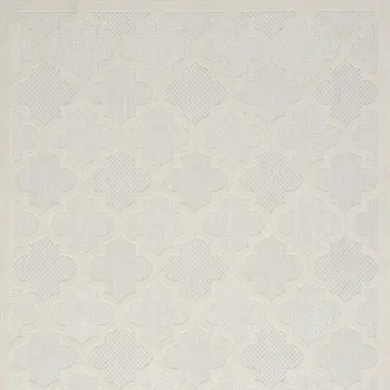 4' X 6' Ivory Indoor Outdoor Area Rug
