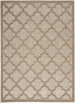 4' X 6' Beige Indoor Outdoor Area Rug
