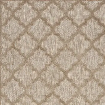 4' X 6' Beige Indoor Outdoor Area Rug