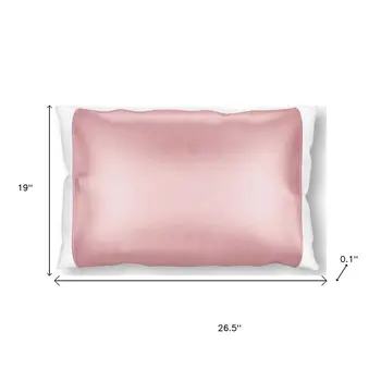 Dusty Rose Silk Open Ended Pillowcase
