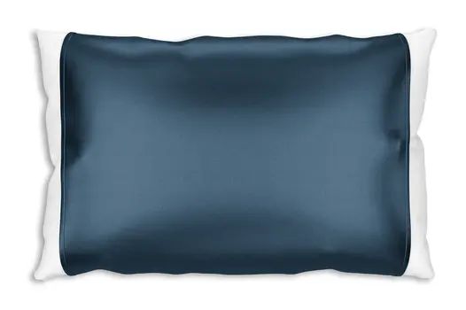 Blue Silk Open Ended Pillowcase