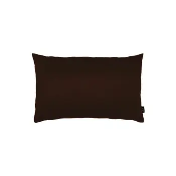 Set Of Two 12" X 20" Brown Zippered Polyester Lumbar Pillow Cover