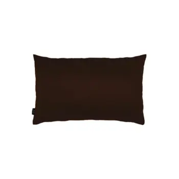 Set Of Two 12" X 20" Brown Zippered Polyester Lumbar Pillow Cover