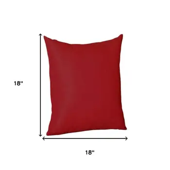 Set of Four 18" Red Throw Pillow Covers