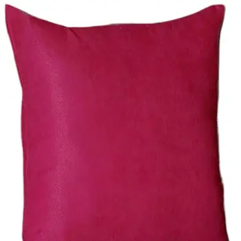 Set Of Four 18" X 18" Pink Polyester Zippered Pillow Cover