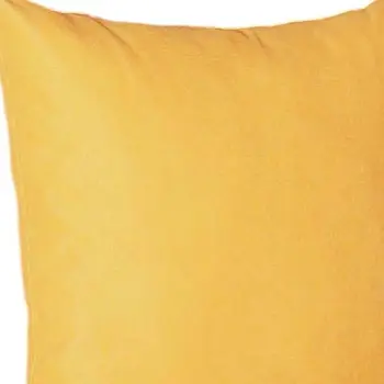 Set of Four 18" Yellow Fabric Throw Pillow Covers