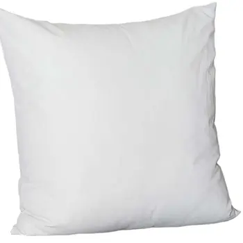 Set Of Four 22" X 22" White Polyester Zippered Pillow Cover