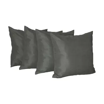 Set of Four Gray Throw Pillow Cover